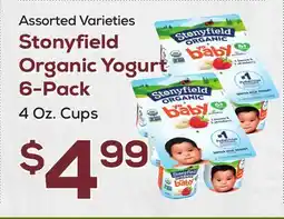 DeCicco & Sons Stonyfield Organic Yogurt 6-Pack offer