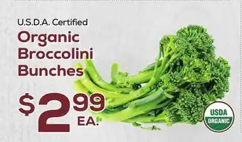 DeCicco & Sons Organic Broccolini Bunches offer