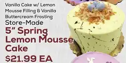 DeCicco & Sons 5 Spring Lemon Mousse Cake offer