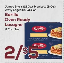 DeCicco & Sons Barilla Oven Ready Lasagne offer