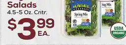 DeCicco & Sons Olivia's Organics Salads offer