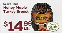 DeCicco & Sons Boar's Head Honey Maple Turkey Breast offer