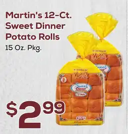 DeCicco & Sons Martin's 12-Ct. Sweet Dinner Potato Rolls offer