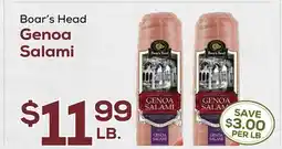 DeCicco & Sons Boar's Head Genoa Salami offer