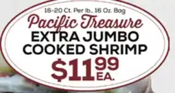 DeCicco & Sons Pacific Treasure EXTRA JUMBO COOKED SHRIMP offer