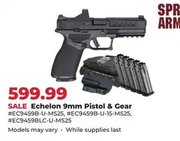 Runnings Springfield Armory Echelon 9mm Pistol & Gear offer