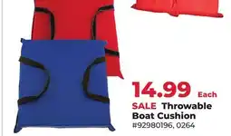 Runnings Onyx Throwable Boat Cushion offer