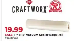 Runnings Craftworx 11 x 18' Vacuum Sealer Bags Roll offer