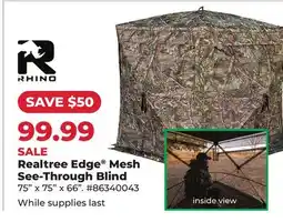 Runnings Realtree Edge Mesh See-Through Blind offer