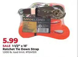 Runnings 1-1/2 x 15' Ratchet Tie Down Strap offer