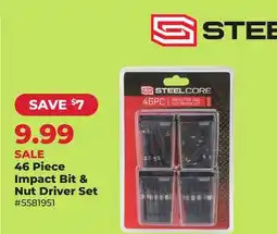 Runnings Steelcore 46 Piece Impact Bit & Nut Driver Set offer