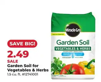 Runnings Miracle-Gro Garden Soil for Vegetables & Herbs offer