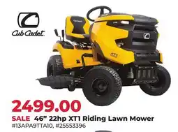 Runnings Cub Cadet 46 22hp XT1 Riding Lawn Mower offer