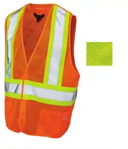 Runnings Tough Duck Mesh 5-Point Tear-Away Safety Vest offer