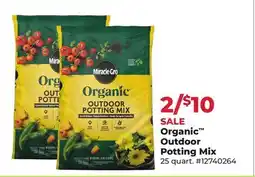 Runnings Miracle-Gro Organic Outdoor Potting Mix offer
