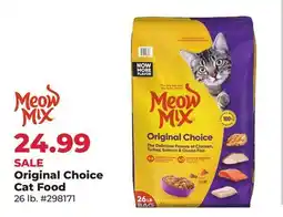 Runnings Meow Mix Original Choice Cat Food offer