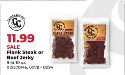 Runnings Cattlemans Cut Flank Steak or Beef Jerky offer