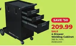 Runnings Steelcore 4 Drawer Welding Cabinet offer