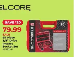 Runnings Steelcore 95 Piece 3/8 Drive Impact Socket Set offer