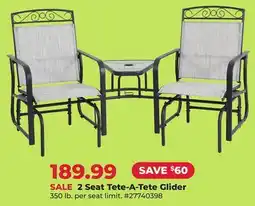 Runnings Livingscape 2 Seat Tete-A-Tete Glider offer