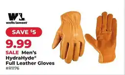 Runnings Wells Lamont Men's HydraHyde Full Leather Gloves offer