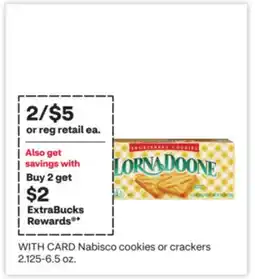 CVS Nabisco cookies or crackers offer