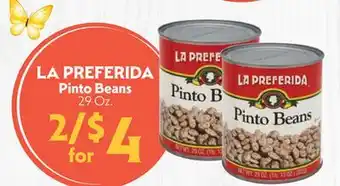 La Chiquita Food Market LA PREFERIDA Pinto Beans offer