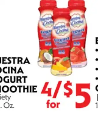 La Chiquita Food Market NUESTRA COCINA YOGURT SMOOTHIE offer