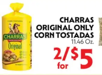La Chiquita Food Market CHARRAS ORIGINAL ONLY CORN TOSTADAS offer