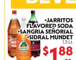 La Chiquita Food Market JARritos FLAVORED SODA • SANGRIA SEÑORIAL • SIDRAL MUNDet offer
