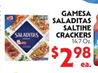La Chiquita Food Market GAMESA SALADITAS SALTINE CRACKERS offer