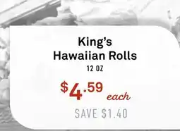 Standard Market King's Hawaiian Rolls offer