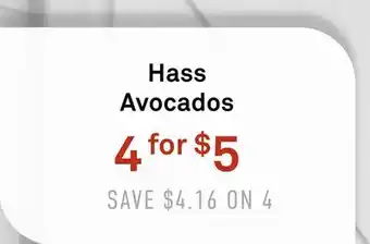 Standard Market Hass Avocados offer