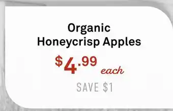 Standard Market Organic Honeycrisp Apples offer