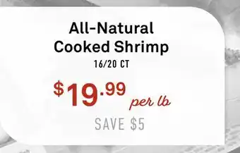 Standard Market All-Natural Cooked Shrimp offer