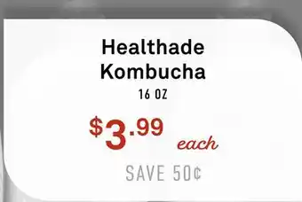Standard Market Healthade Kombucha offer