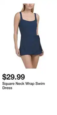 TJ Maxx Square Neck Wrap Swim Dress offer
