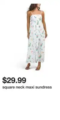 TJ Maxx square neck maxi sundress offer