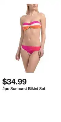 TJ Maxx 2pc Sunburst Bikini Set offer