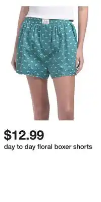 TJ Maxx day to day floral boxer shorts offer