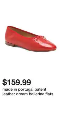 TJ Maxx made in portugal patent leather dream ballerina flats offer
