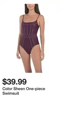 TJ Maxx Color Sheen One-piece Swimsuit offer