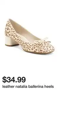 TJ Maxx leather natalia ballerina heels offer