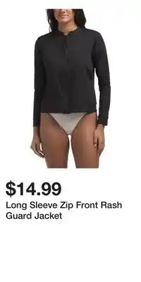 TJ Maxx Long Sleeve Zip Front Rash Guard Jacket offer