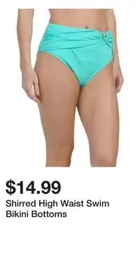 TJ Maxx Shirred High Waist Swim Bikini Bottoms offer