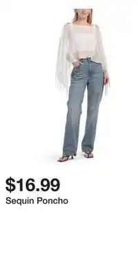 TJ Maxx Sequin Poncho offer