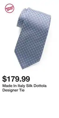 TJ Maxx Made In Italy Silk Dottola Designer Tie offer