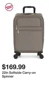 TJ Maxx 22in Softside Carry-on Spinner offer