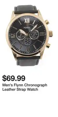 TJ Maxx Men's Flynn Chronograph Leather Strap Watch offer