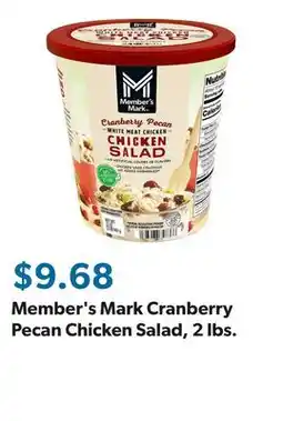 Sam's Club Member's Mark Cranberry Pecan Chicken Salad, 2 lbs offer
